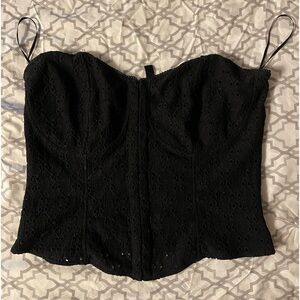 Black corset tube top!!!